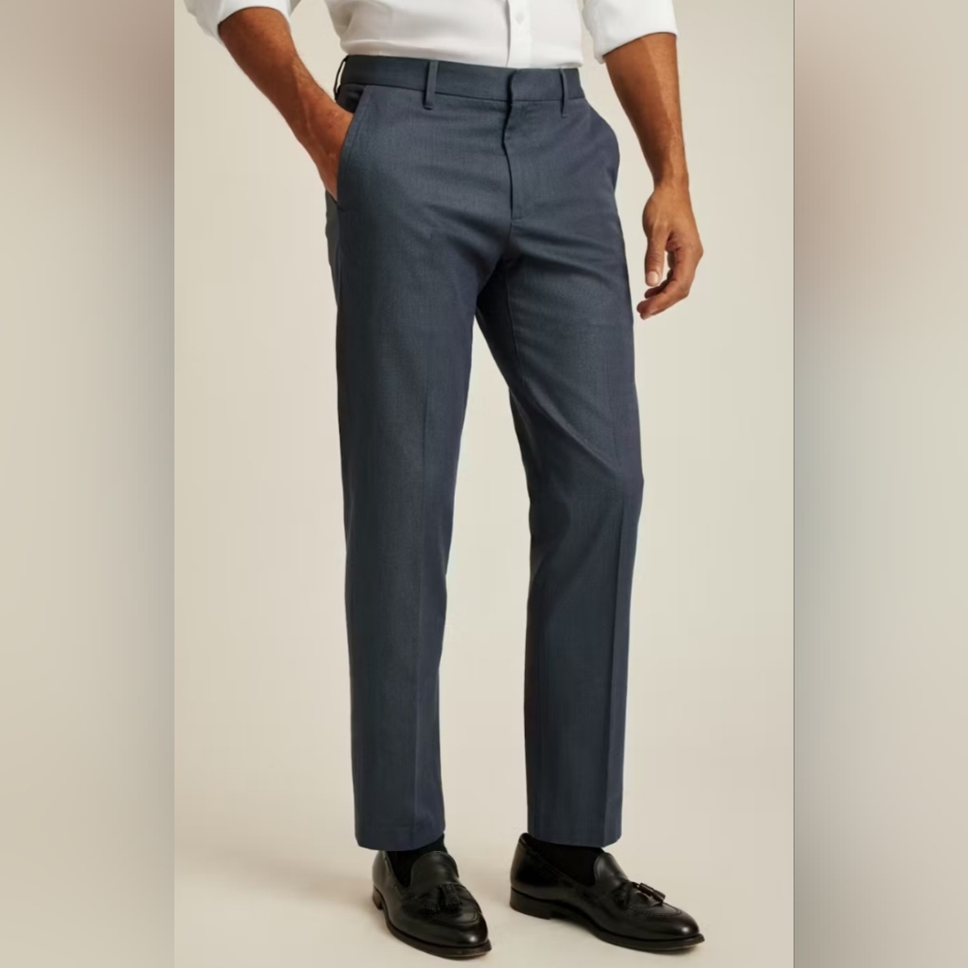 Bonobos Nwt Italian Tailored Wool Blend Dress Pants Trousers Charcoal Size 34x34